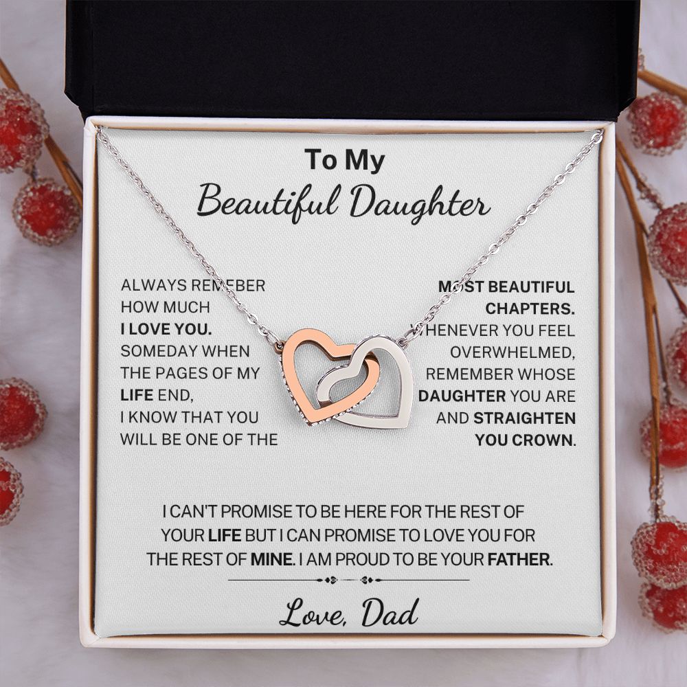 [Almost Sold Out] Daughter - Proudness - Interlocking Hearts Necklace