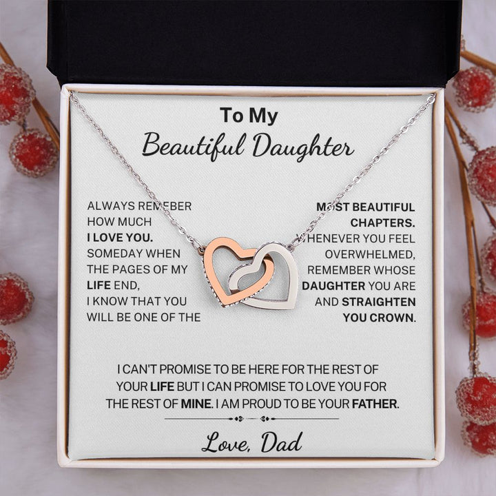 [Almost Sold Out] Daughter - Proudness - Interlocking Hearts Necklace