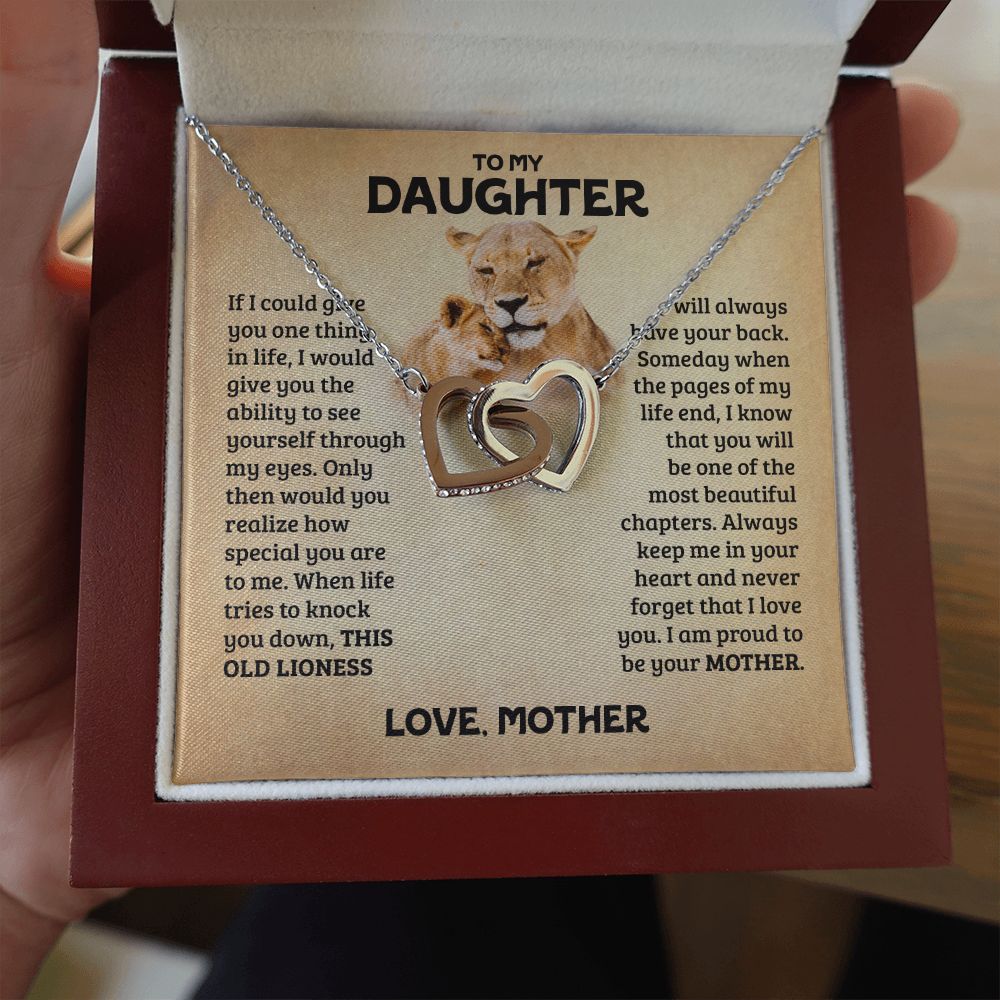 [Almost Sold Out] Daughter - Old Lioness - Interlocking Hearts Necklace