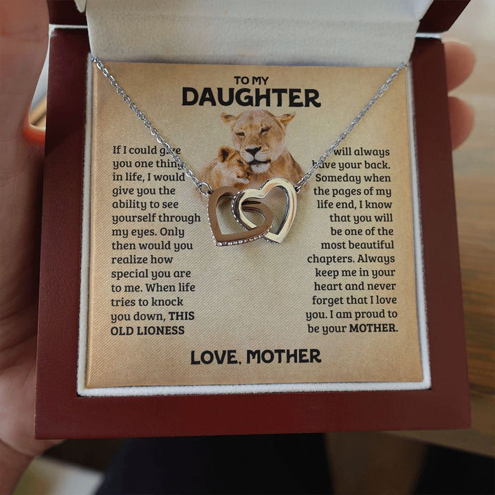 [Almost Sold Out] Daughter - Old Lioness - Interlocking Hearts Necklace
