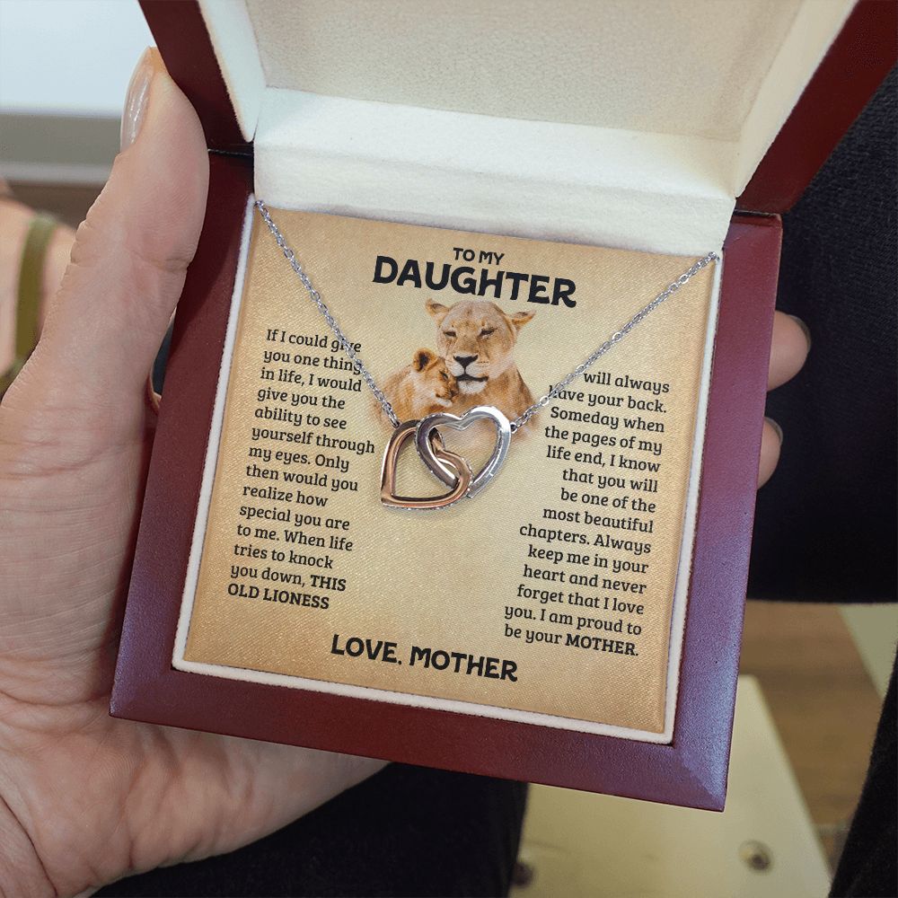 [Almost Sold Out] Daughter - Old Lioness - Interlocking Hearts Necklace