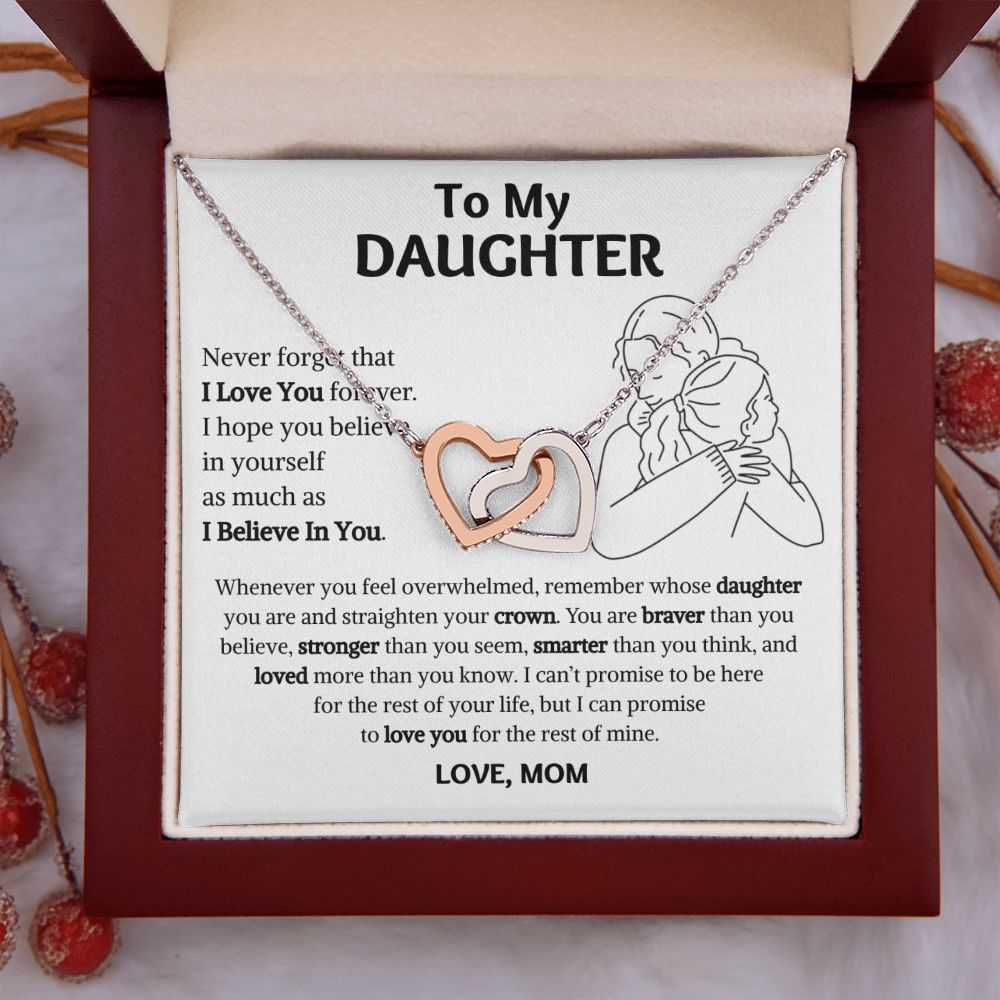 [Almost Sold Out] Daughter - Warm Hug - Interlocking Hearts Necklace