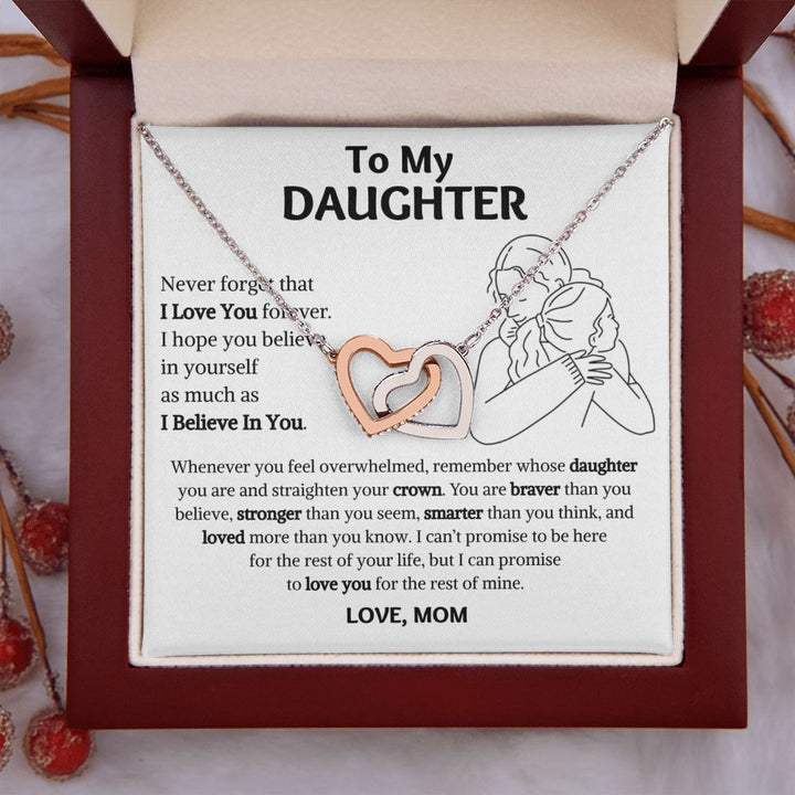 [Almost Sold Out] Daughter - Warm Hug - Interlocking Hearts Necklace