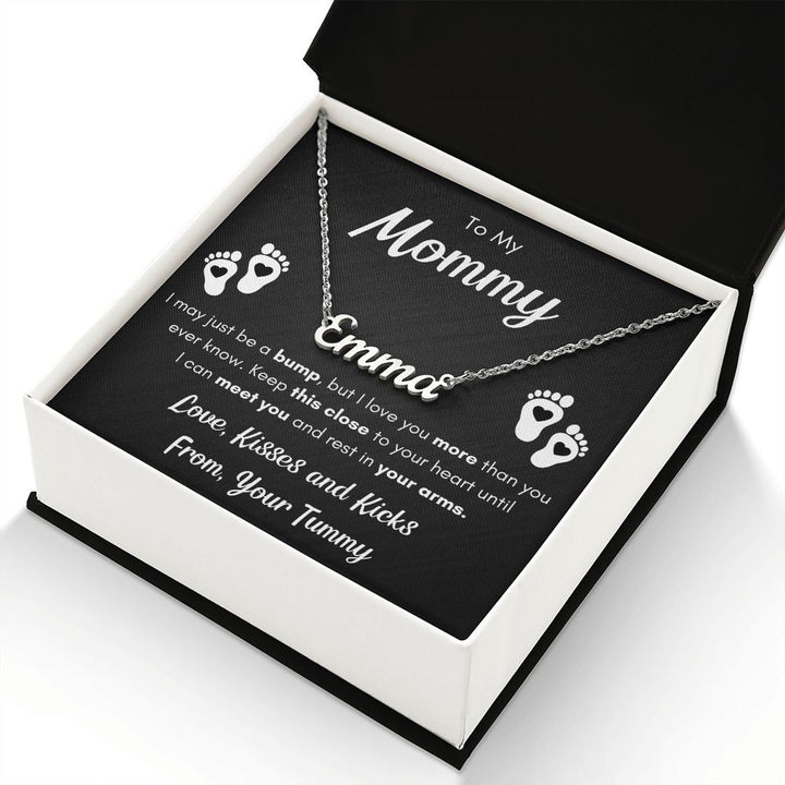 Custom Name Necklace gender reveal gift mommy baby gift set cool gifts for new moms necklace for pregnant women mom to be gifts for new mom