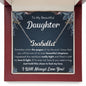 Name necklace to my beautiful daughter necklace from mom from dad mother and daughter necklaces birthday gifts for daughter adult daughter