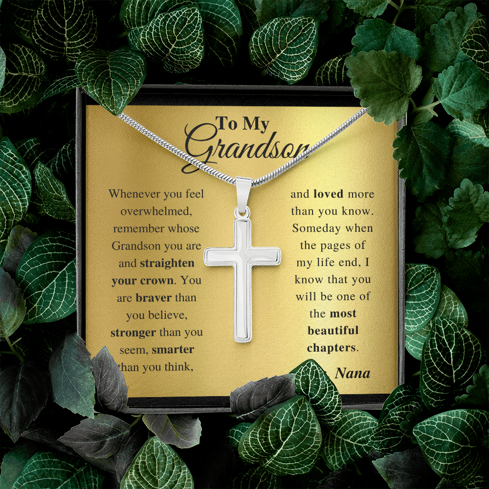 Grandson - Everyday - Cross Gift Necklase